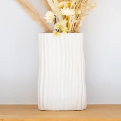 Vase strie porcelaine