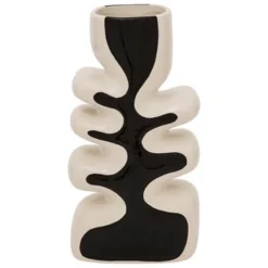 Vase vague noir et blanc