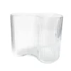 Vase verre strie asymetrique
