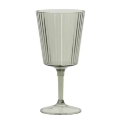 Verre a vin strie gris