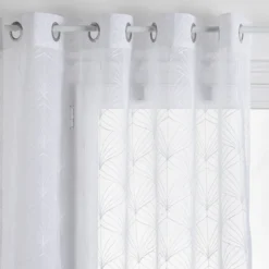 Voilage brod mia blc 140x240