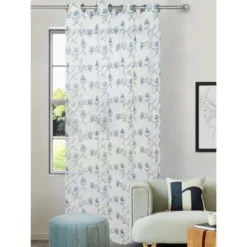 Voile oeillets flore 140x240cm