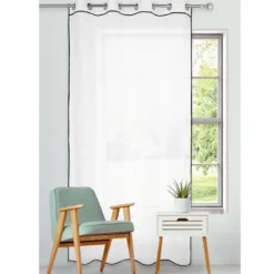 Voile oeillets noka 140x240cm bl