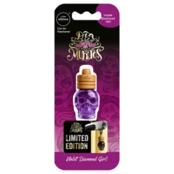 Wood dia de los muertos violet